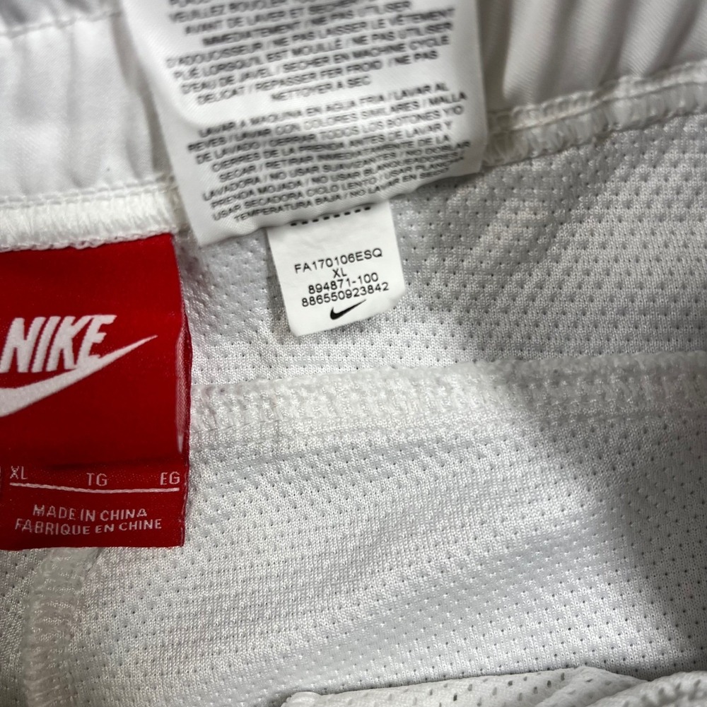 Nike Court Tennis Joggers Women's XL White Cotton Blend Mesh‎ Pants 894871-100 - Picture 10 of 14
